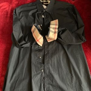 Burberry long sleeve shirt(black)